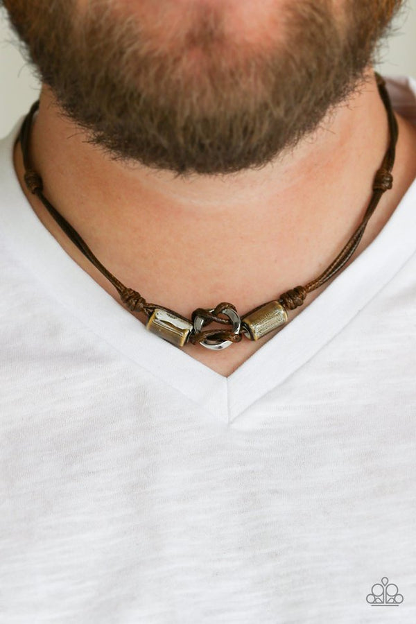 The Broncobuster - Brown Urban Necklace