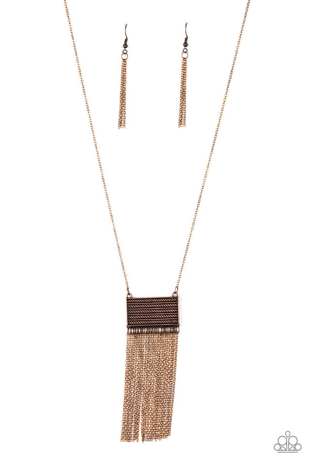 Totally Tassel Copper Necklace