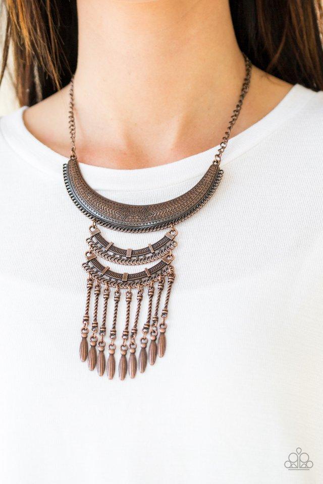 Eastern Empress Copper Necklace