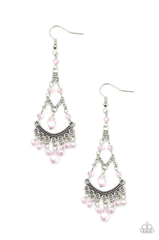 First In Shine Pink Earring