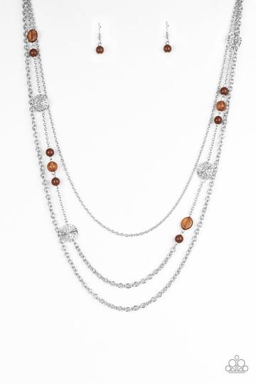 Pretty POP-tastic! Brown Necklace