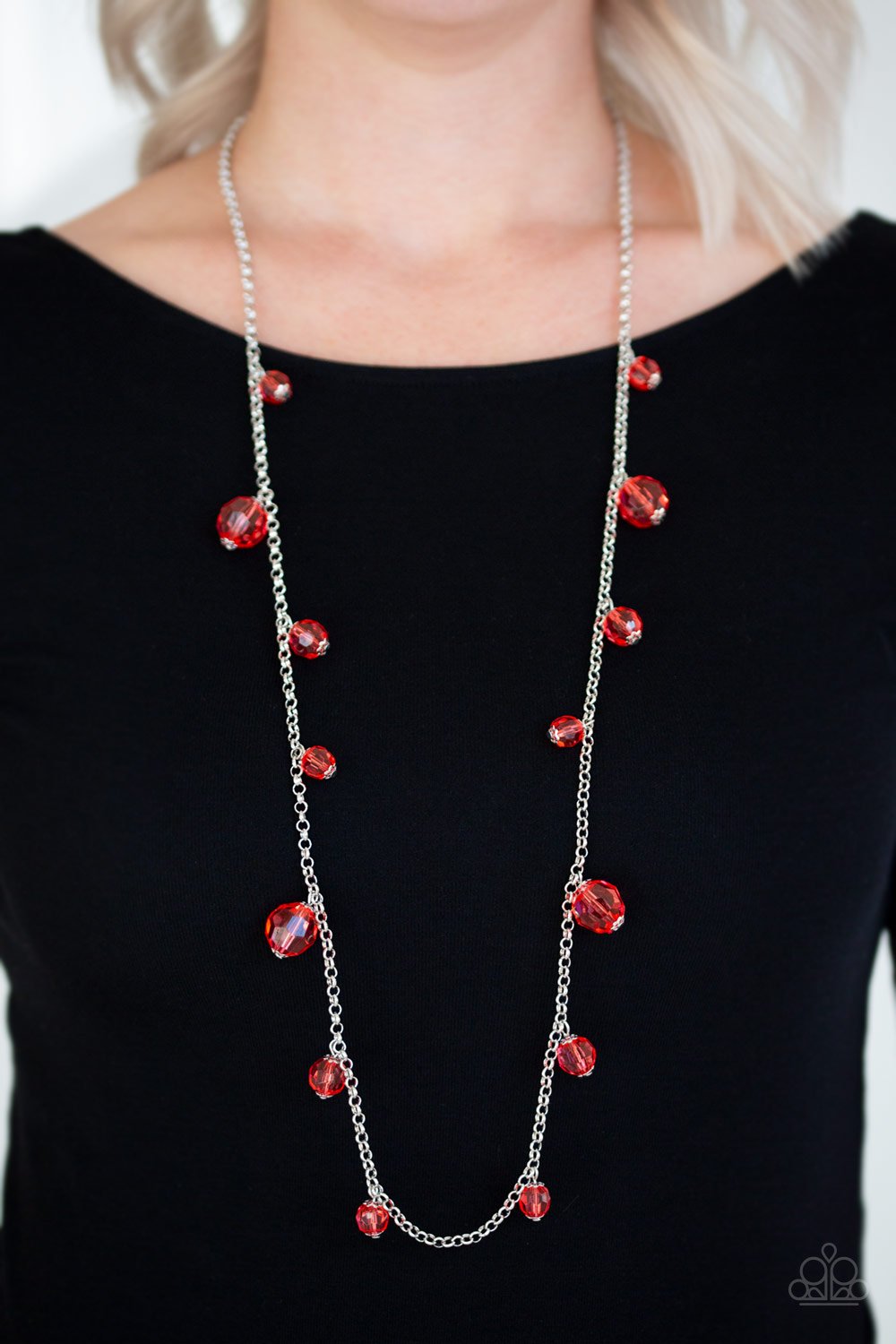 GLOW-Rider Red Necklace